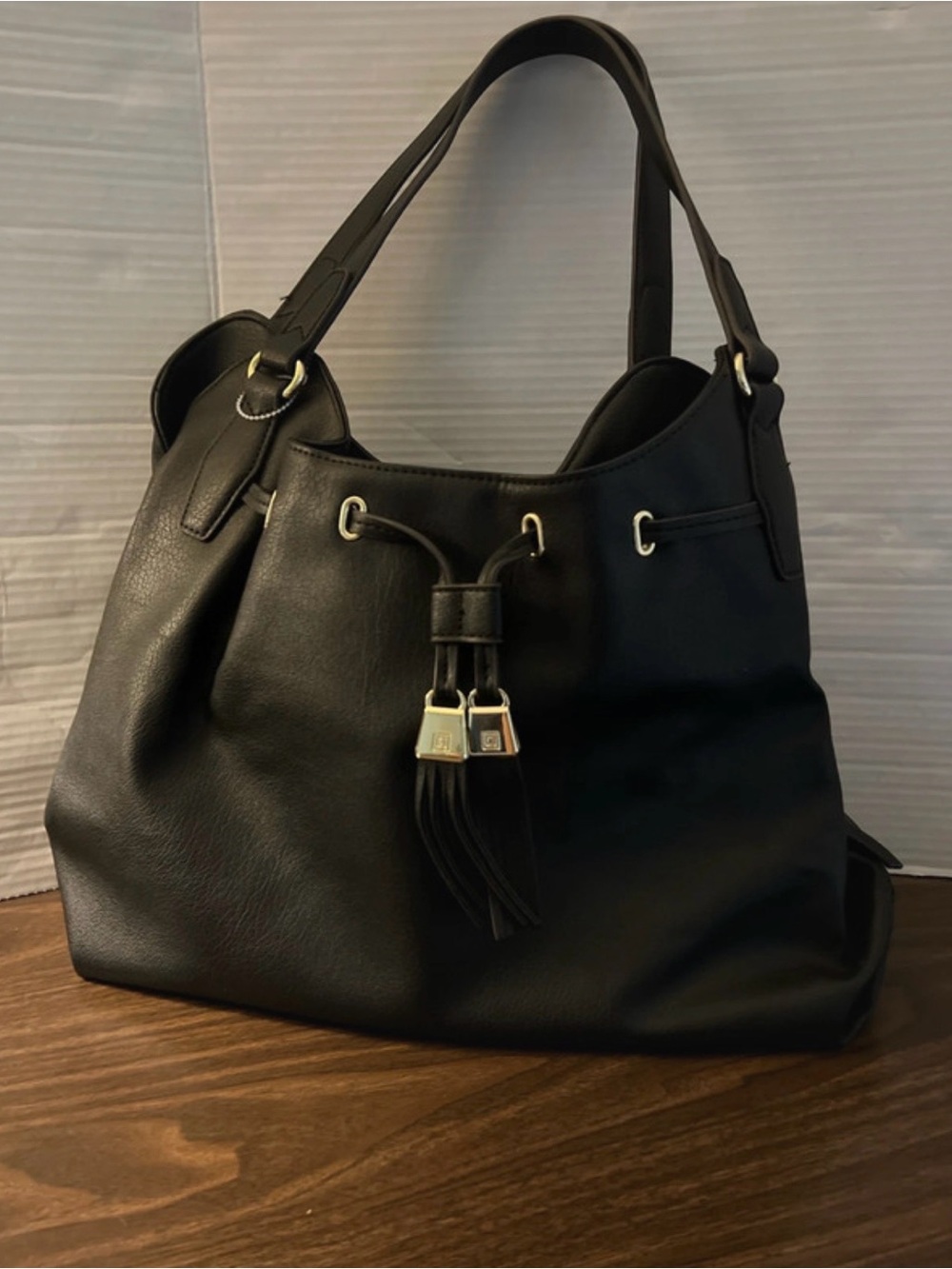 Liz Claiborne Large Tote Bag with Tassel